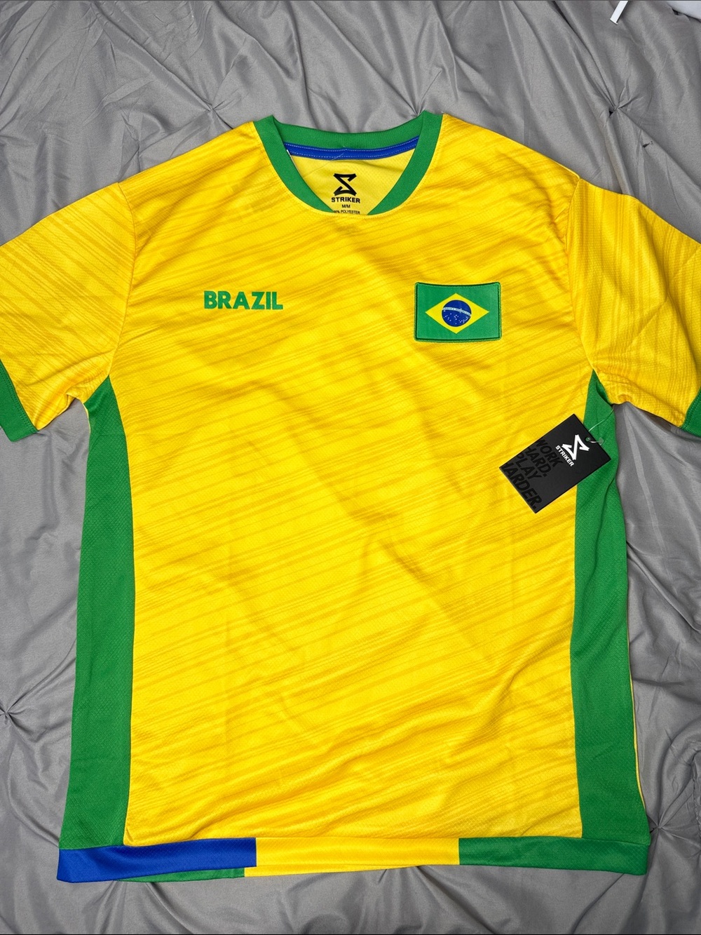 Striker - Men’s Brazil Soccer/Football Jersey - Medium